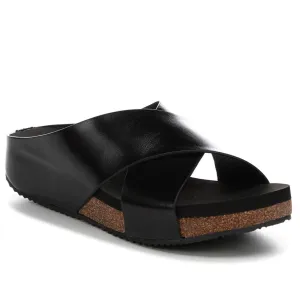 Ablette Rustic Leather Criss Cross Sandal