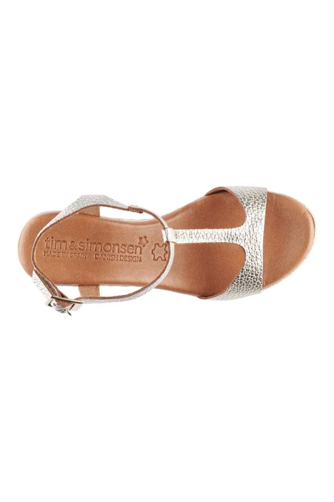 Alicia Gold | Platino gold | Sandaler fra Tim & Simonsen