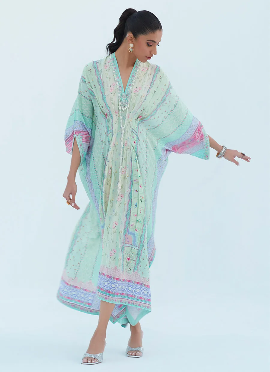 Allison Aqua Kaftan