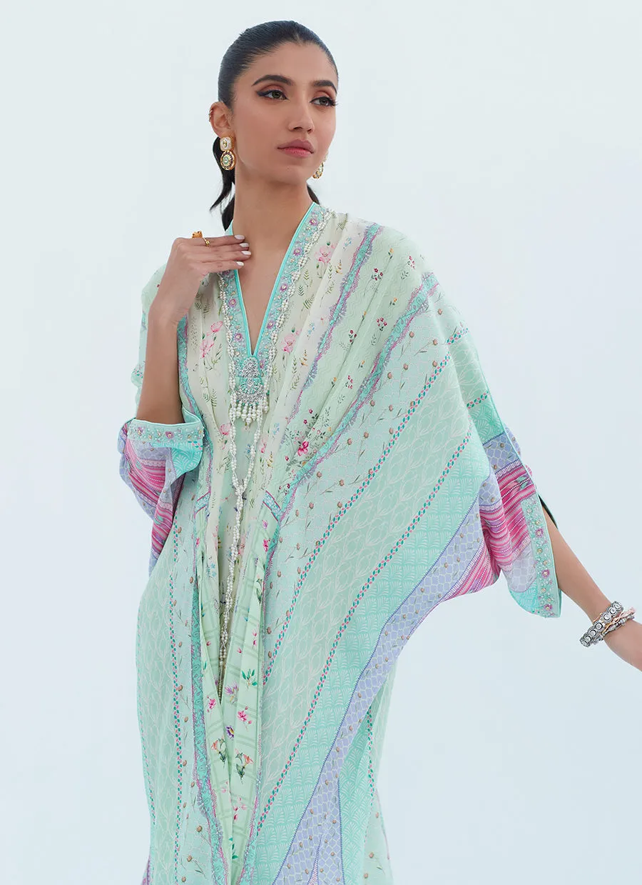 Allison Aqua Kaftan