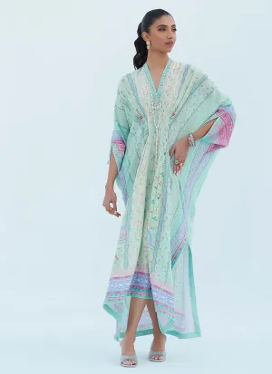 Allison Aqua Kaftan