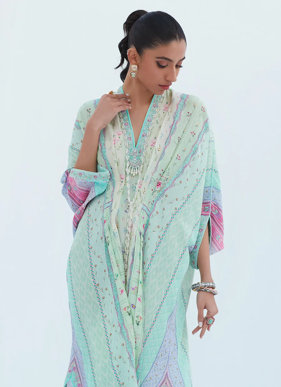 Allison Aqua Kaftan