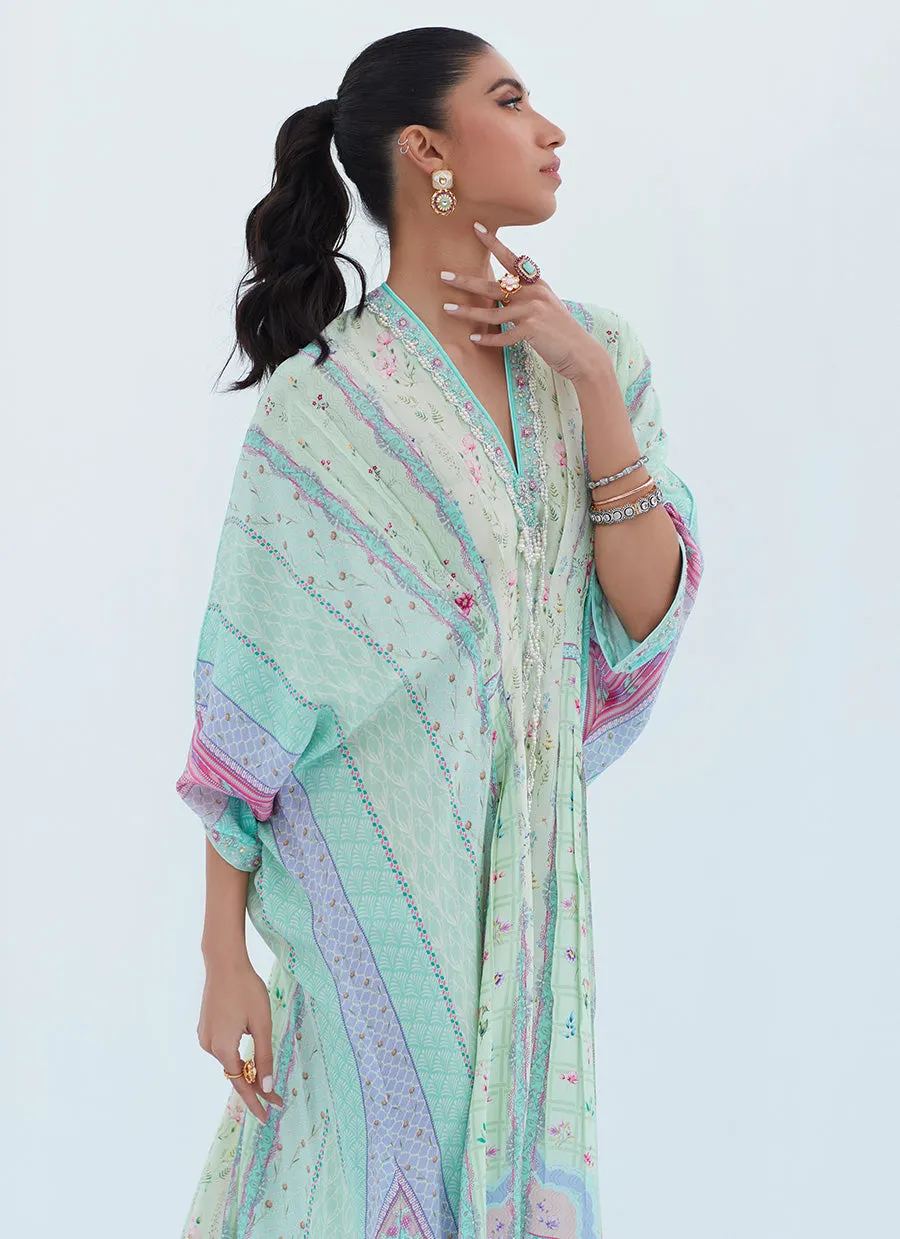 Allison Aqua Kaftan