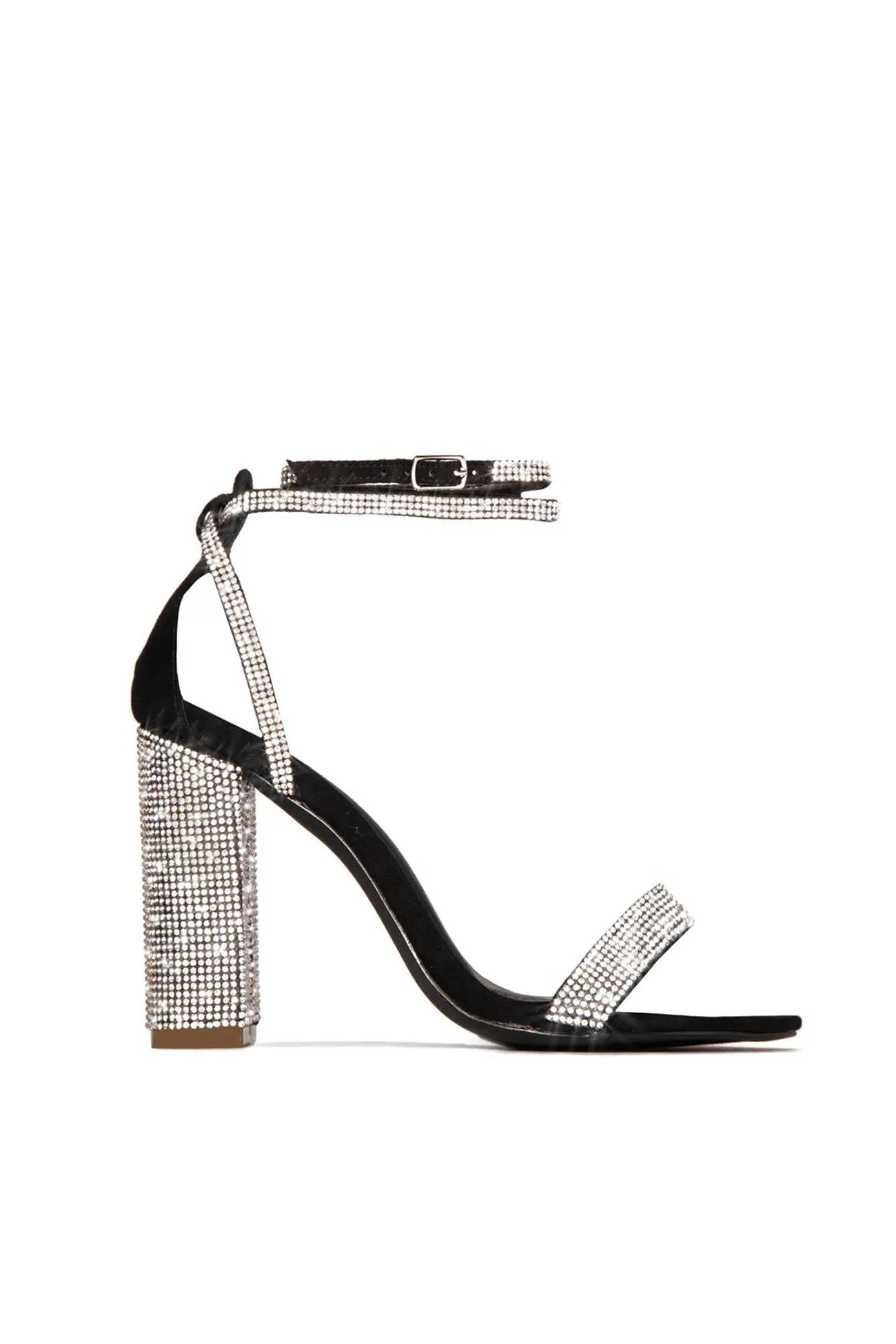 Amozae-Rhinestone Strappy High Heels