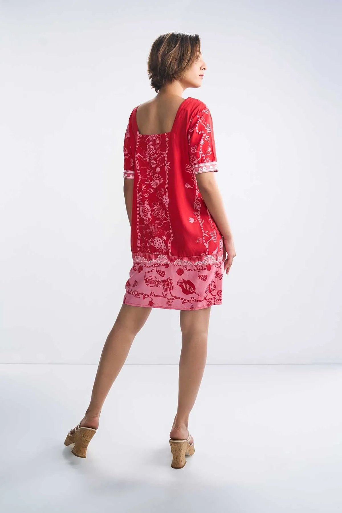 Arakta Short Dress (Relentless Red)