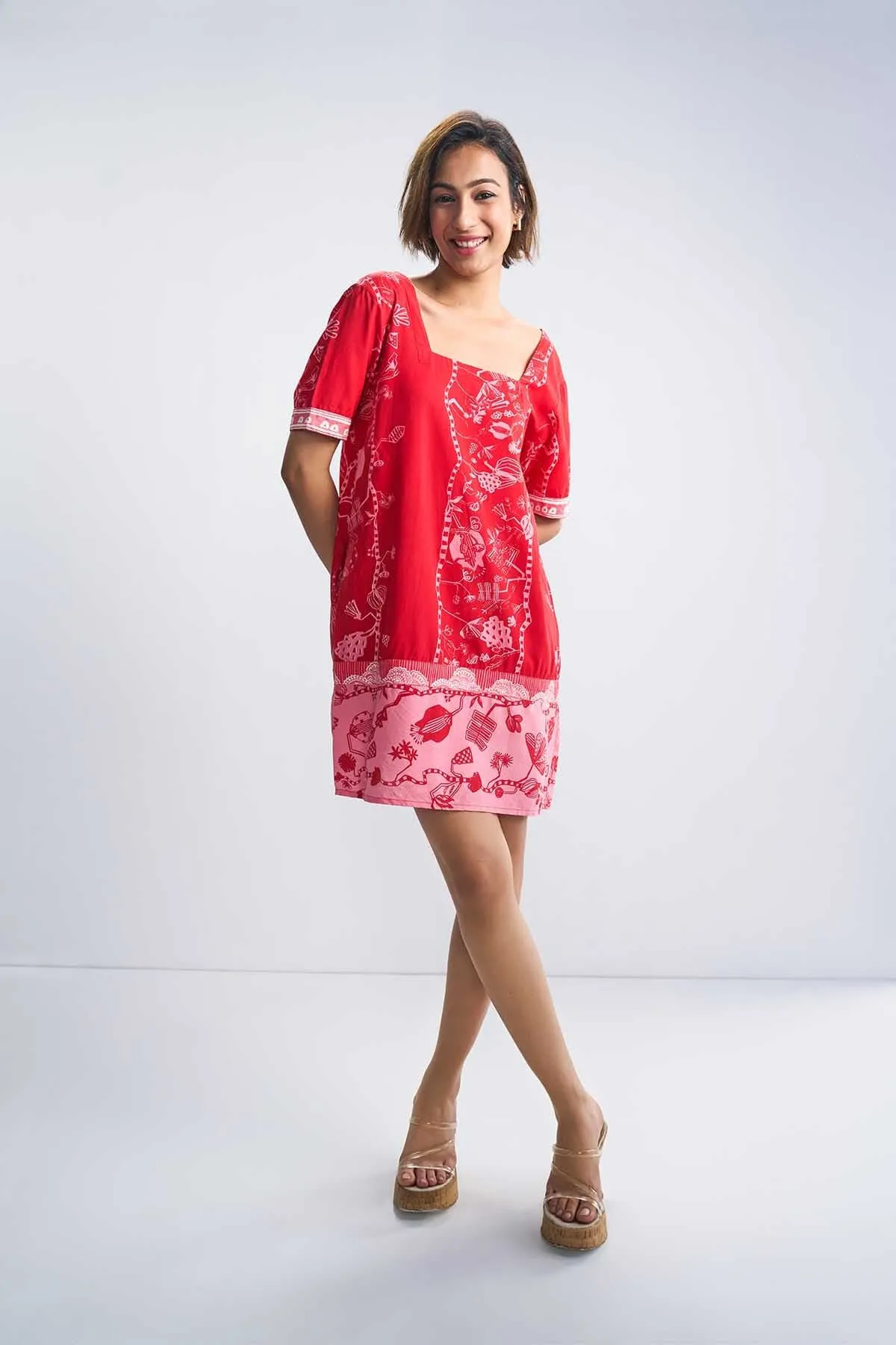 Arakta Short Dress (Relentless Red)