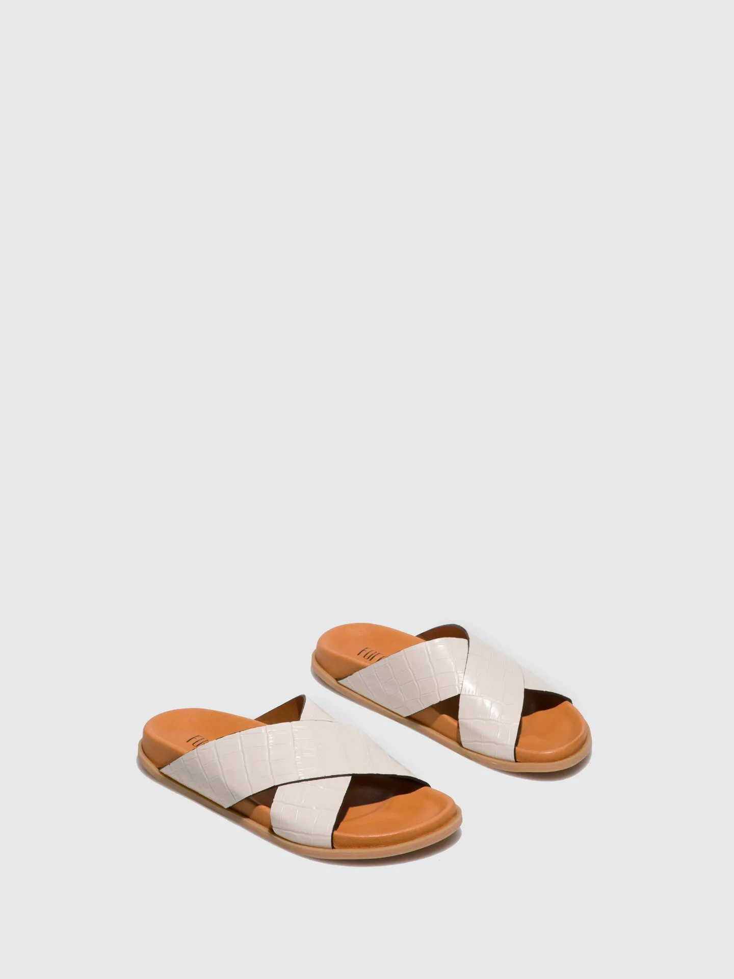 Beige Flat Sandals