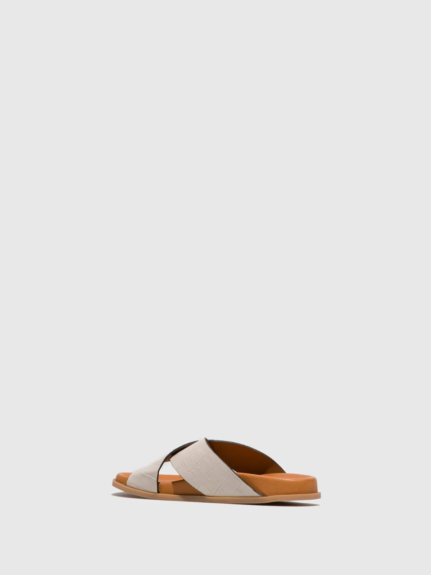 Beige Flat Sandals