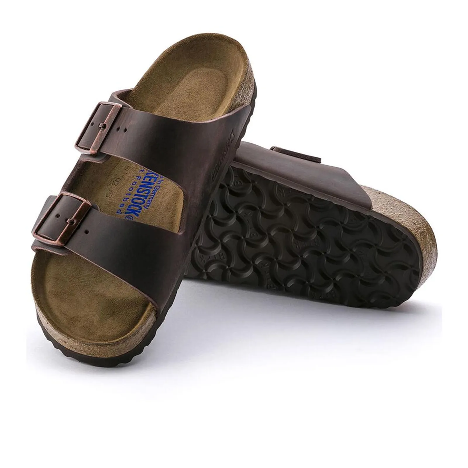 Birkenstock Arizona Soft Footbed Narrow Slide Sandal (Unisex) - Habana Oiled Leather