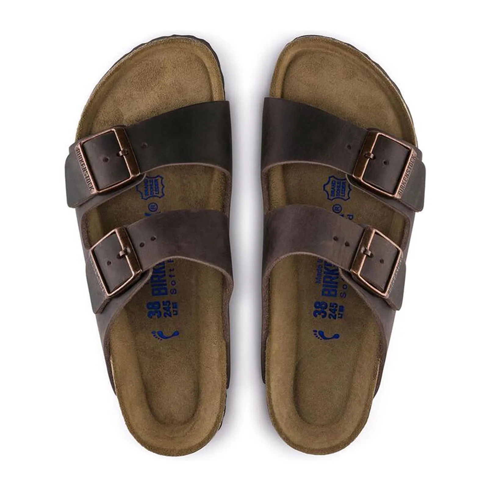 Birkenstock Arizona Soft Footbed Narrow Slide Sandal (Unisex) - Habana Oiled Leather