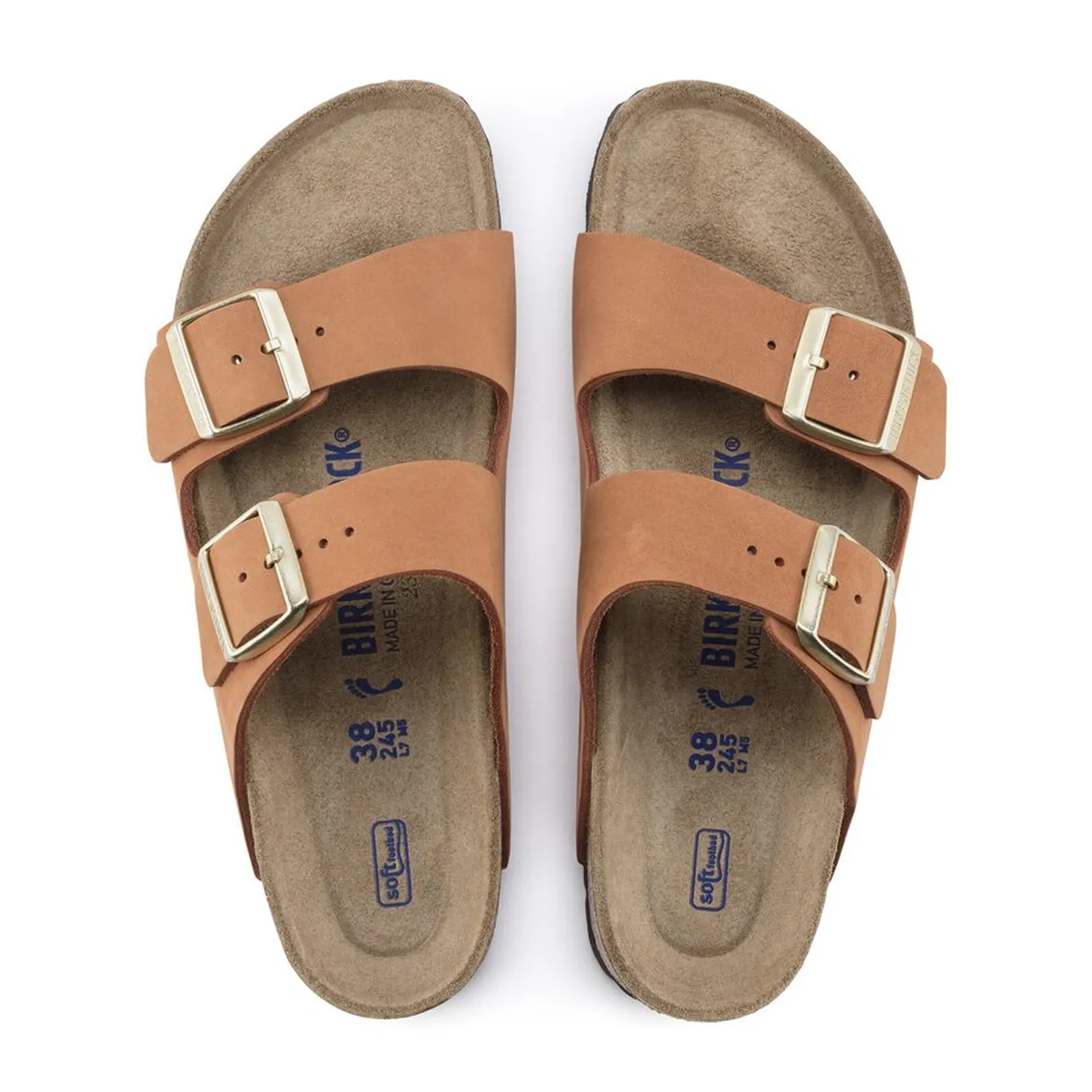 Birkenstock Arizona Soft Footbed Narrow Slide Sandal (Women) - Pecan Nubuck