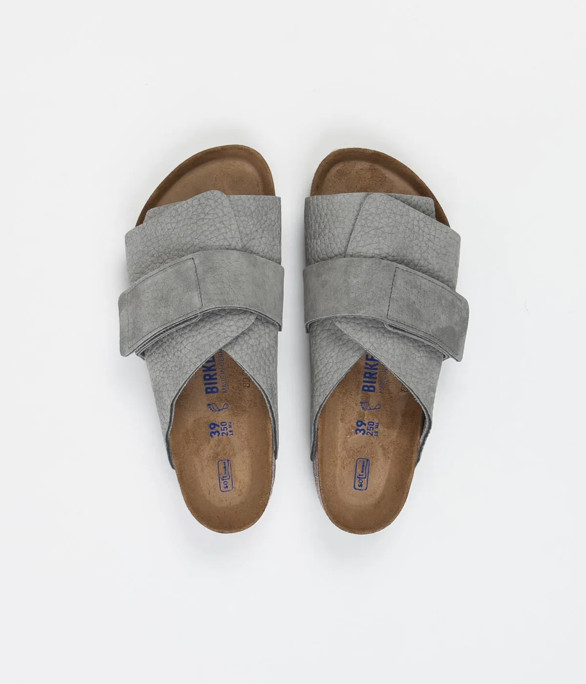 Birkenstock Kyoto Sandals - Desert Buck Whale Grey