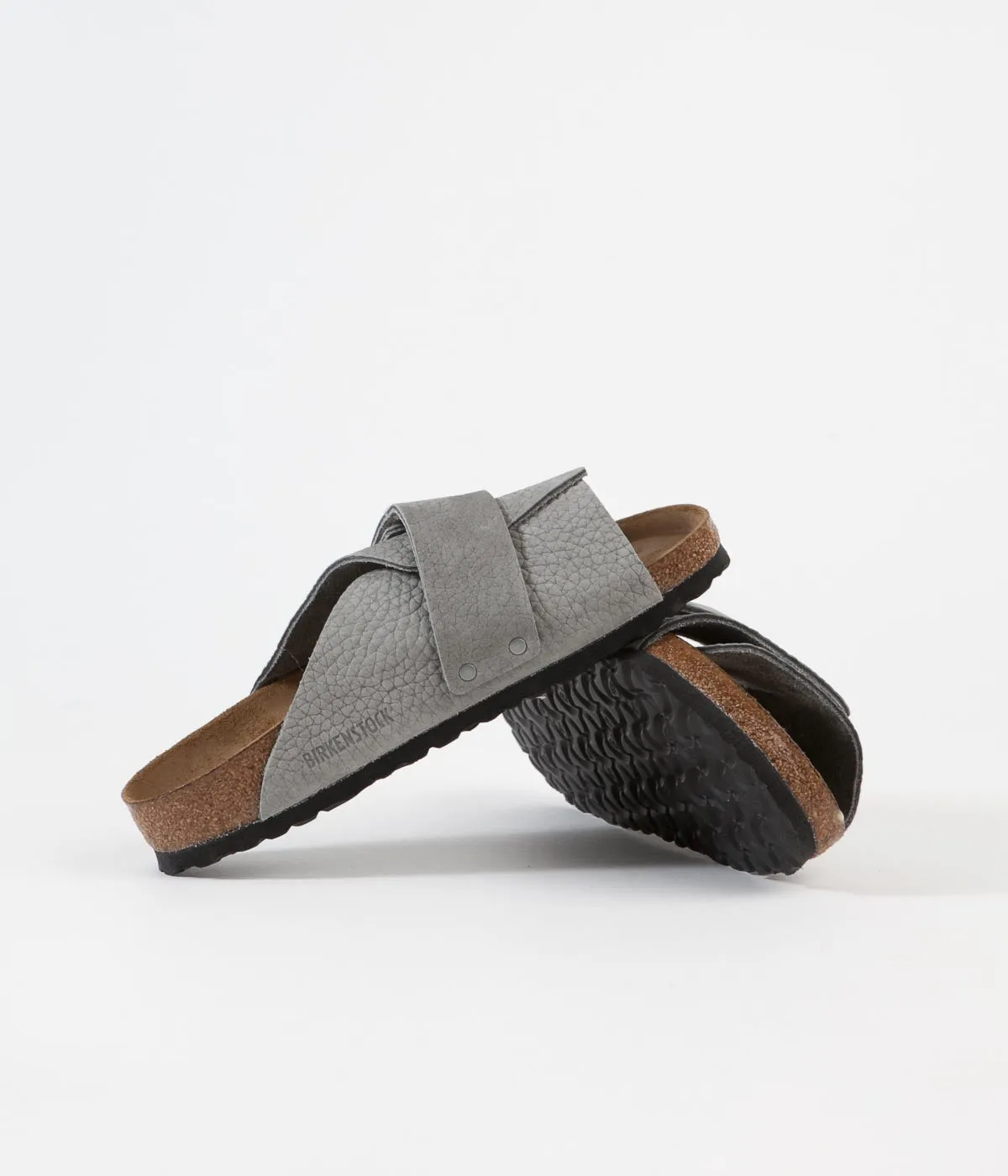 Birkenstock Kyoto Sandals - Desert Buck Whale Grey