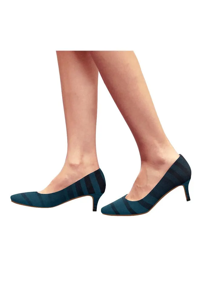 Blue Zebra Women's Pointed Toe Low Heel Pumps