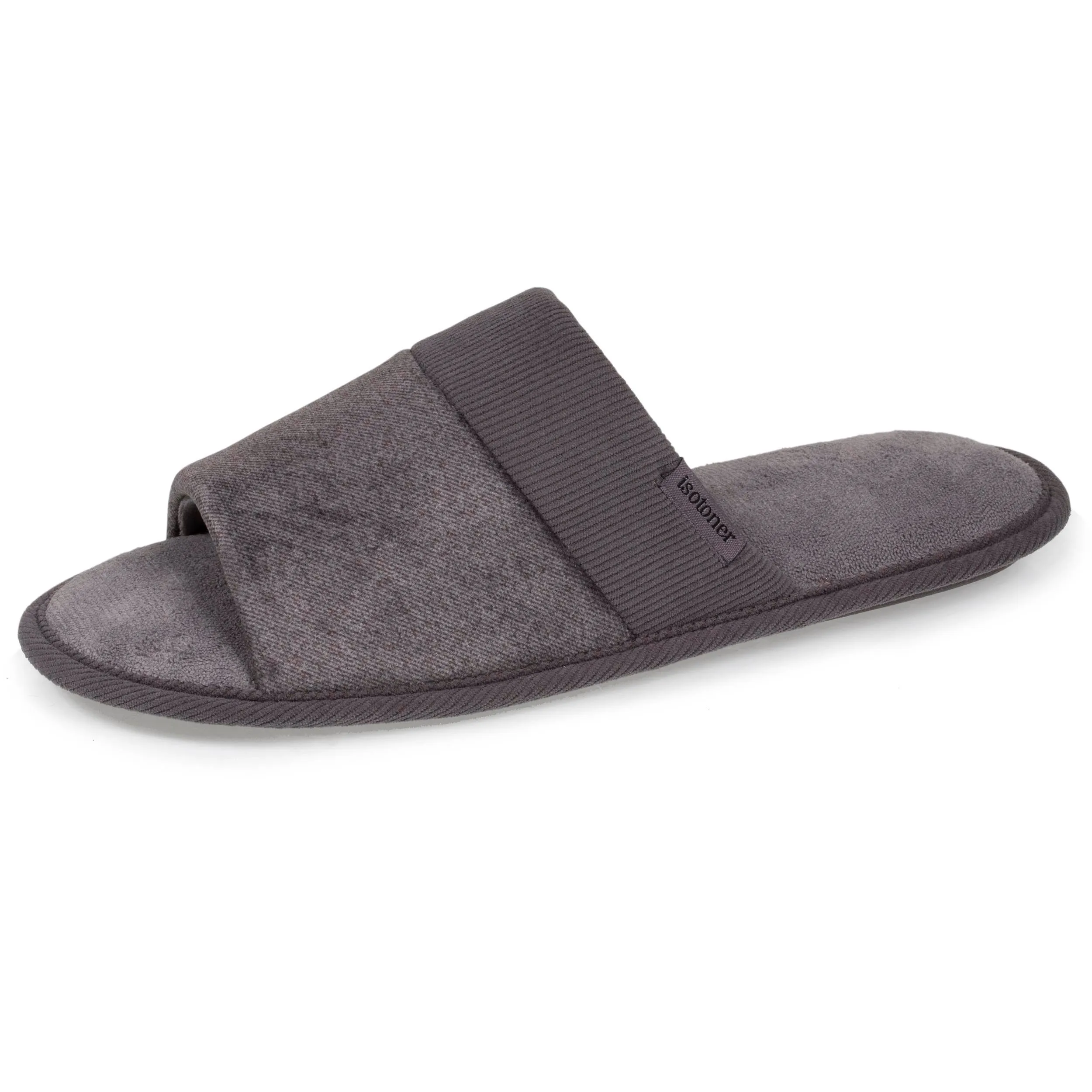 Chaussons mules ouvertes Homme Gris