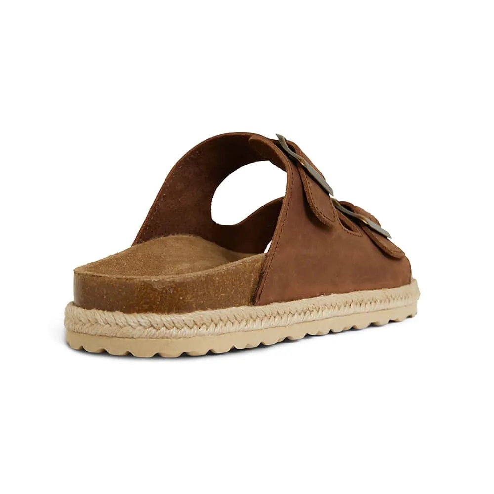 Crete Slide in Brown Nubuck