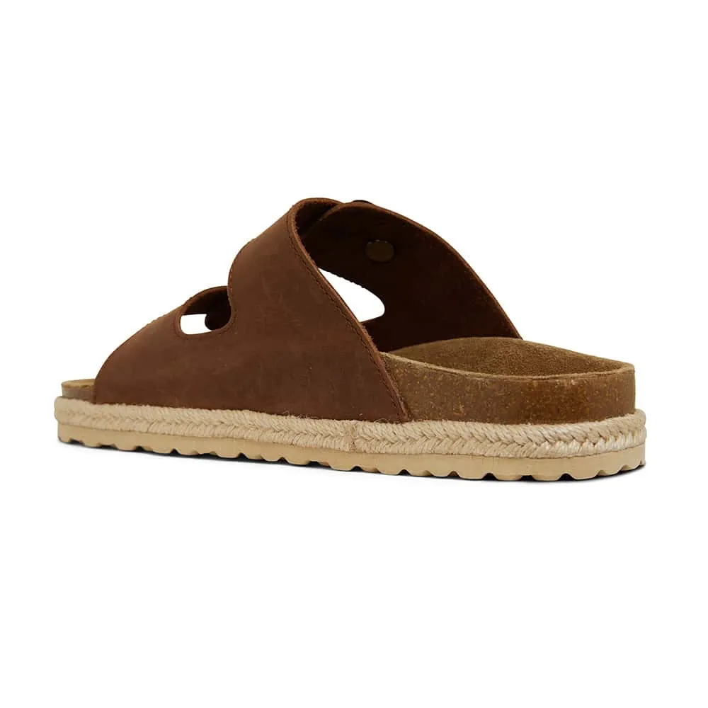 Crete Slide in Brown Nubuck