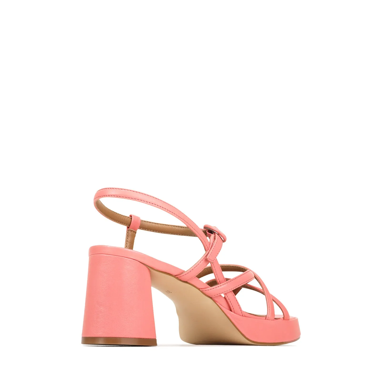 DORIANO LEATHER HEEL SANDALS