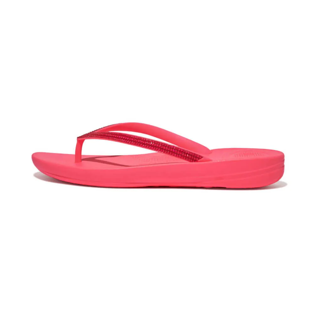 FitFlop Iqushion Sparkle Flip Flops Sandals - Pop Pink