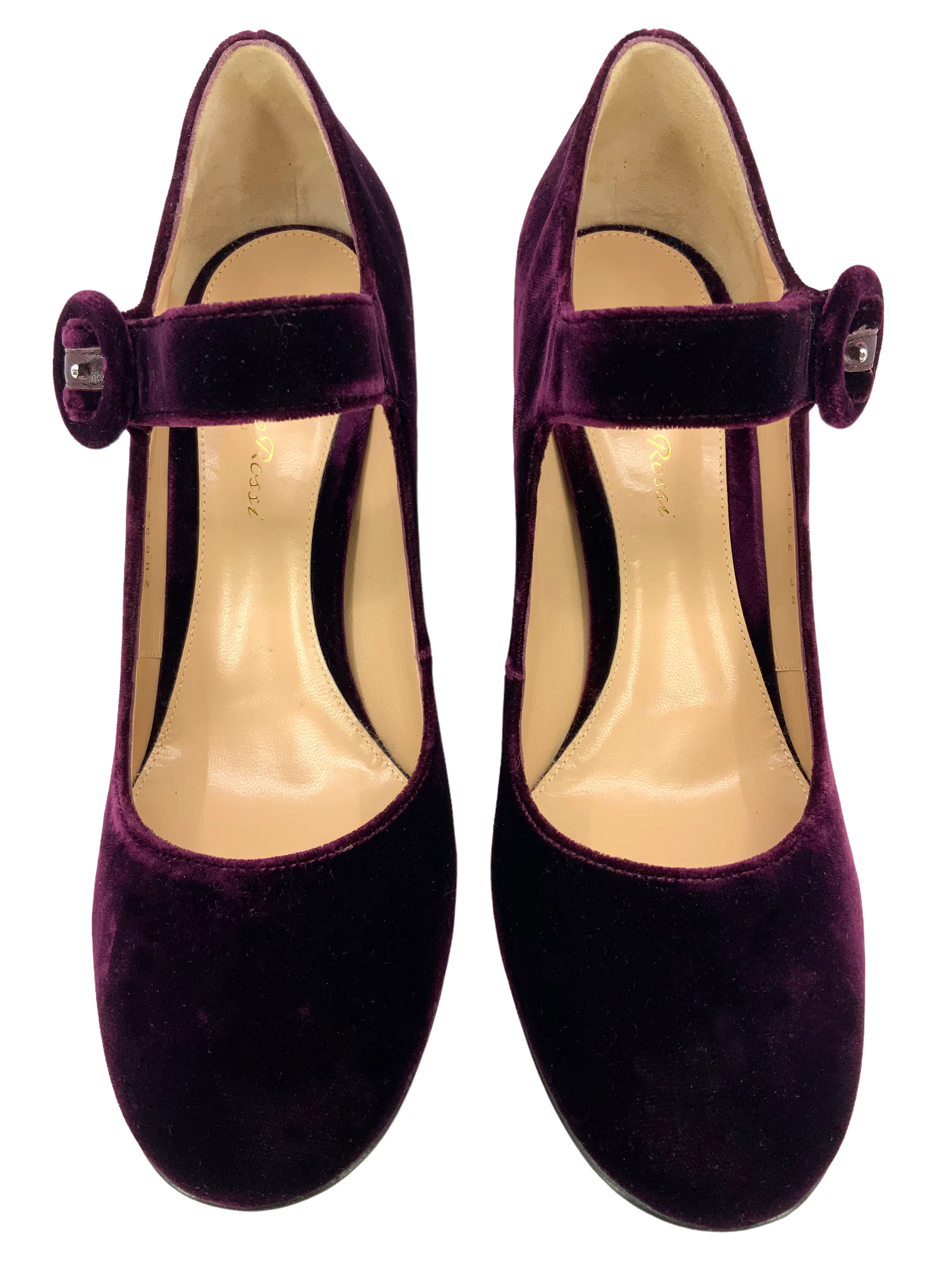 Gianvito Rossi Lorraine Velvet Pumps Size 8