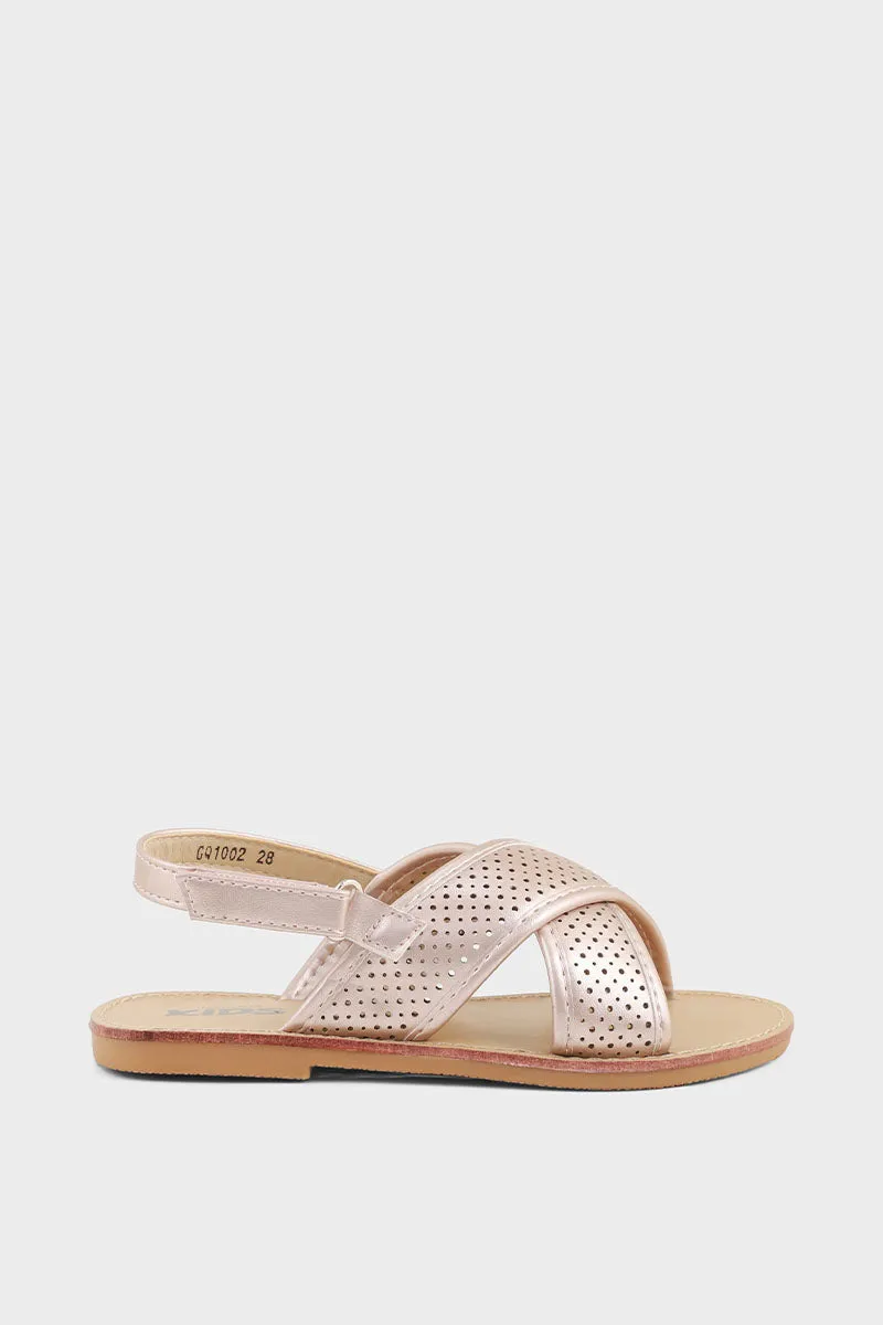 Girls Casual Sandal GQ1002-Rose Gold