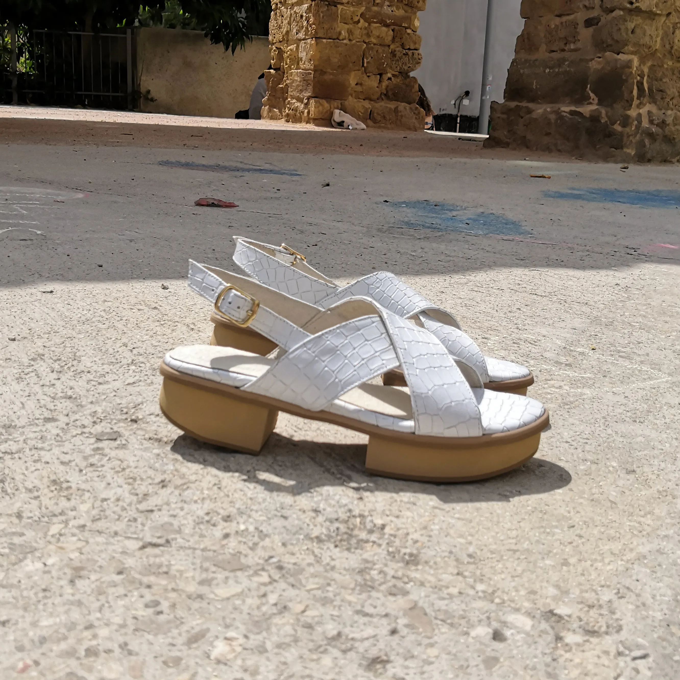 Jade - White Women Sandals