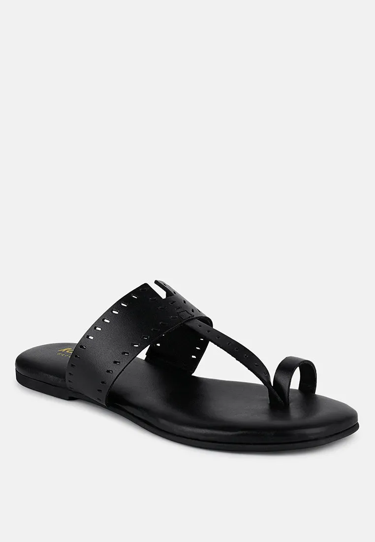 Mila Toe Ring Thong Slip Ons