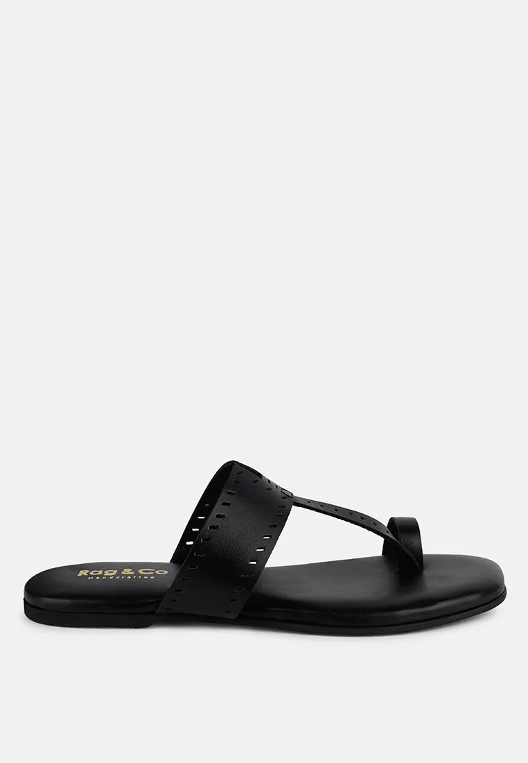 Mila Toe Ring Thong Slip Ons