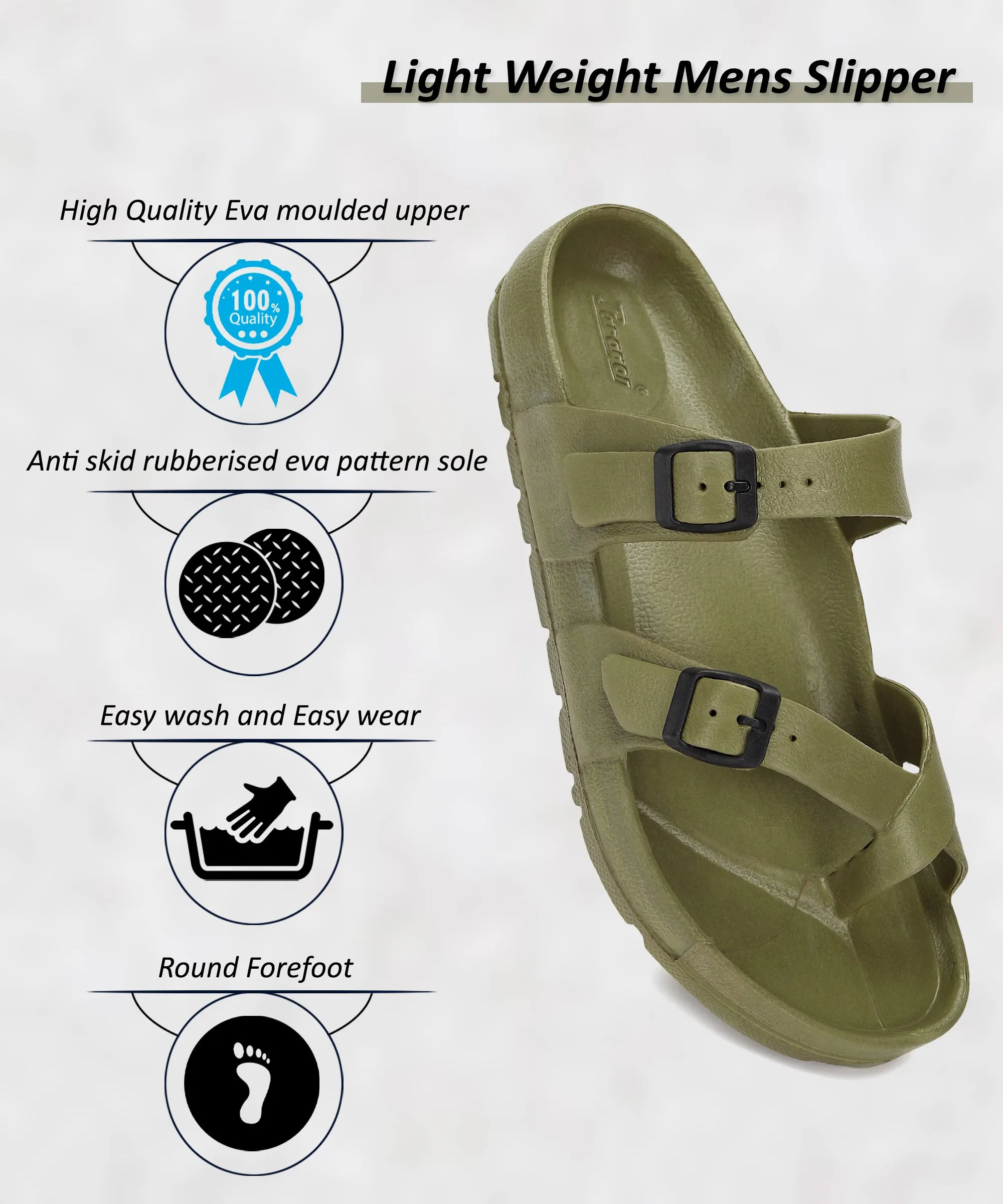 Paragon EVK3408G Trendy Comfortable Lightweight Indoor Outdoor Dailywear Slippers