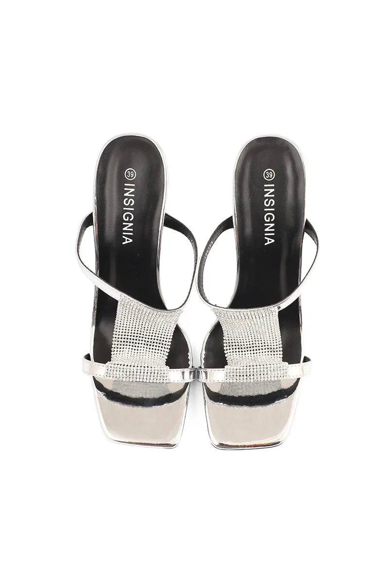 Party Wear Slip On I29283-Silver