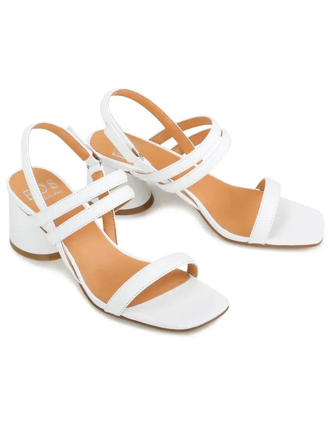 Petella Heels White Leather