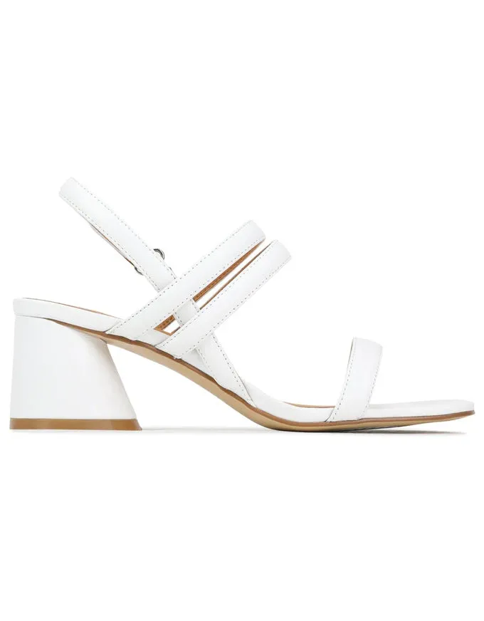 Petella Heels White Leather