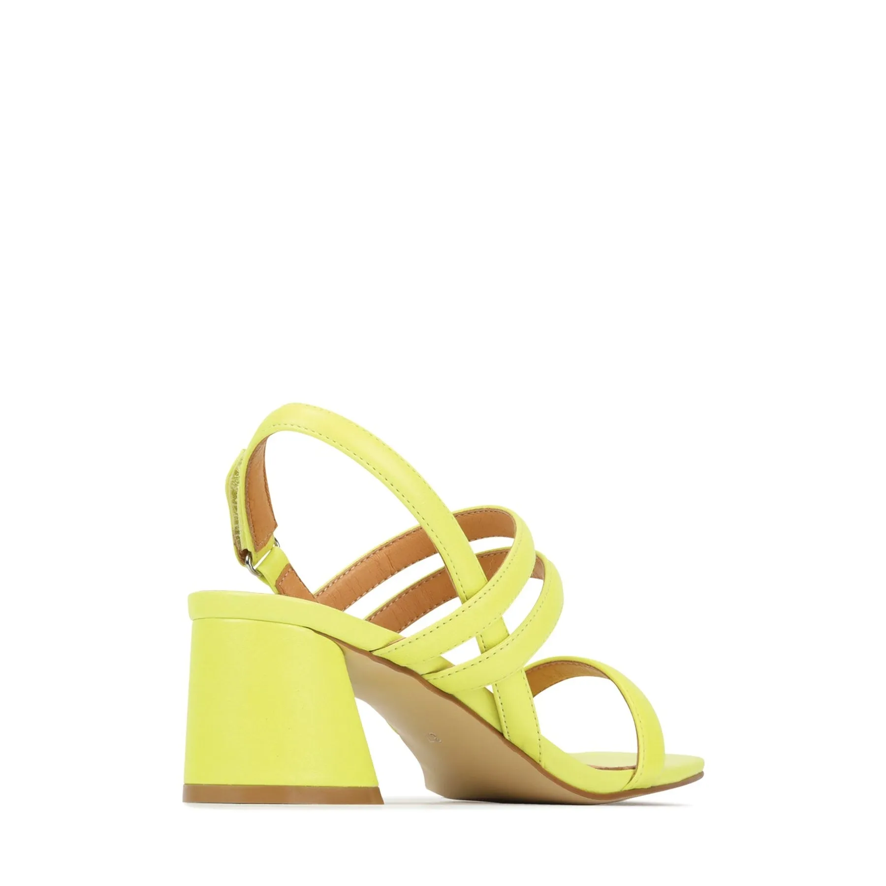 PETELLA LEATHER BLOCK HEEL SANDALS