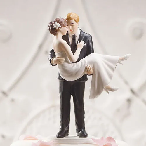 "Swept Up in His Arms" Wedding Couple Figurine