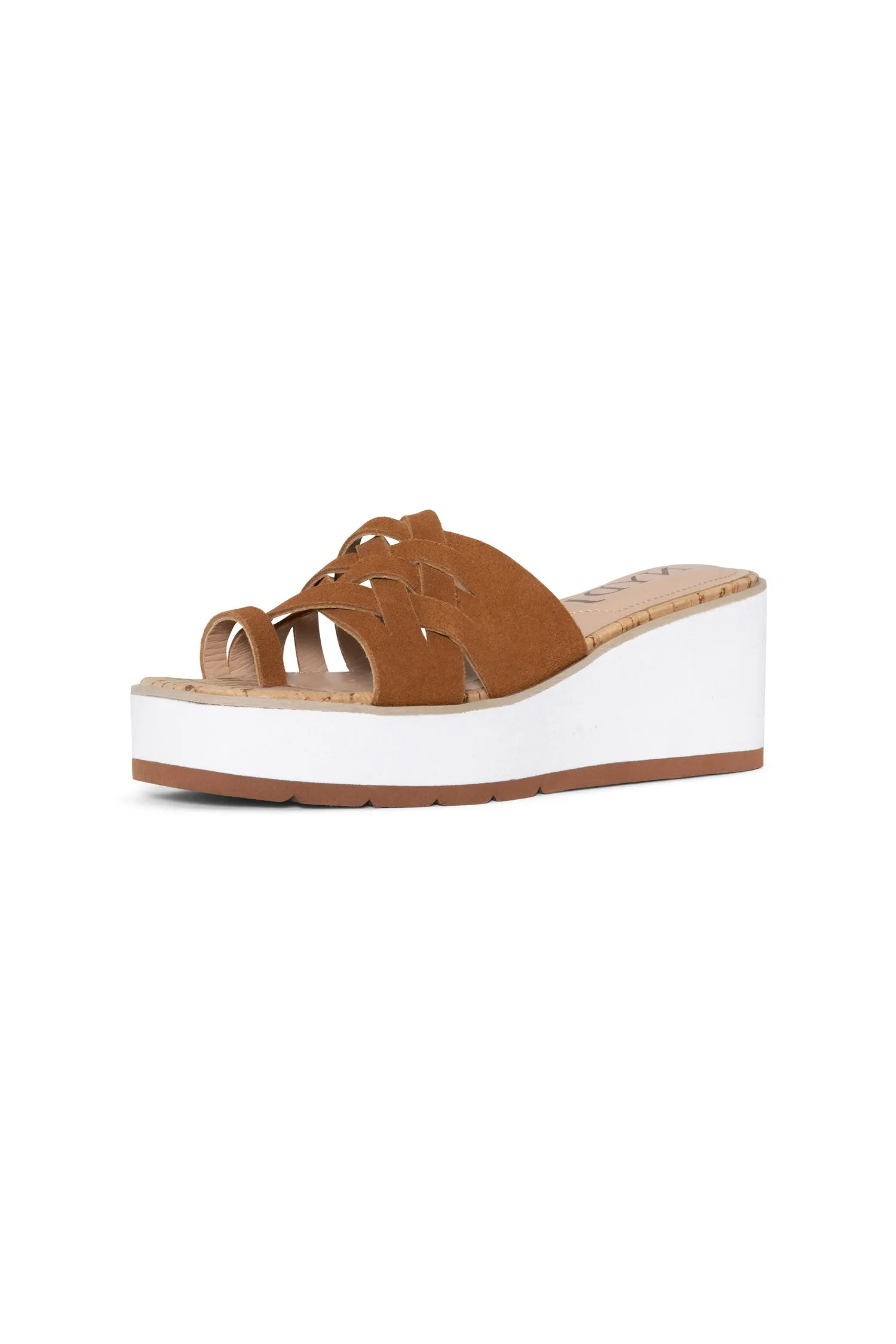 Reesie Wedge Sandals - Cognac