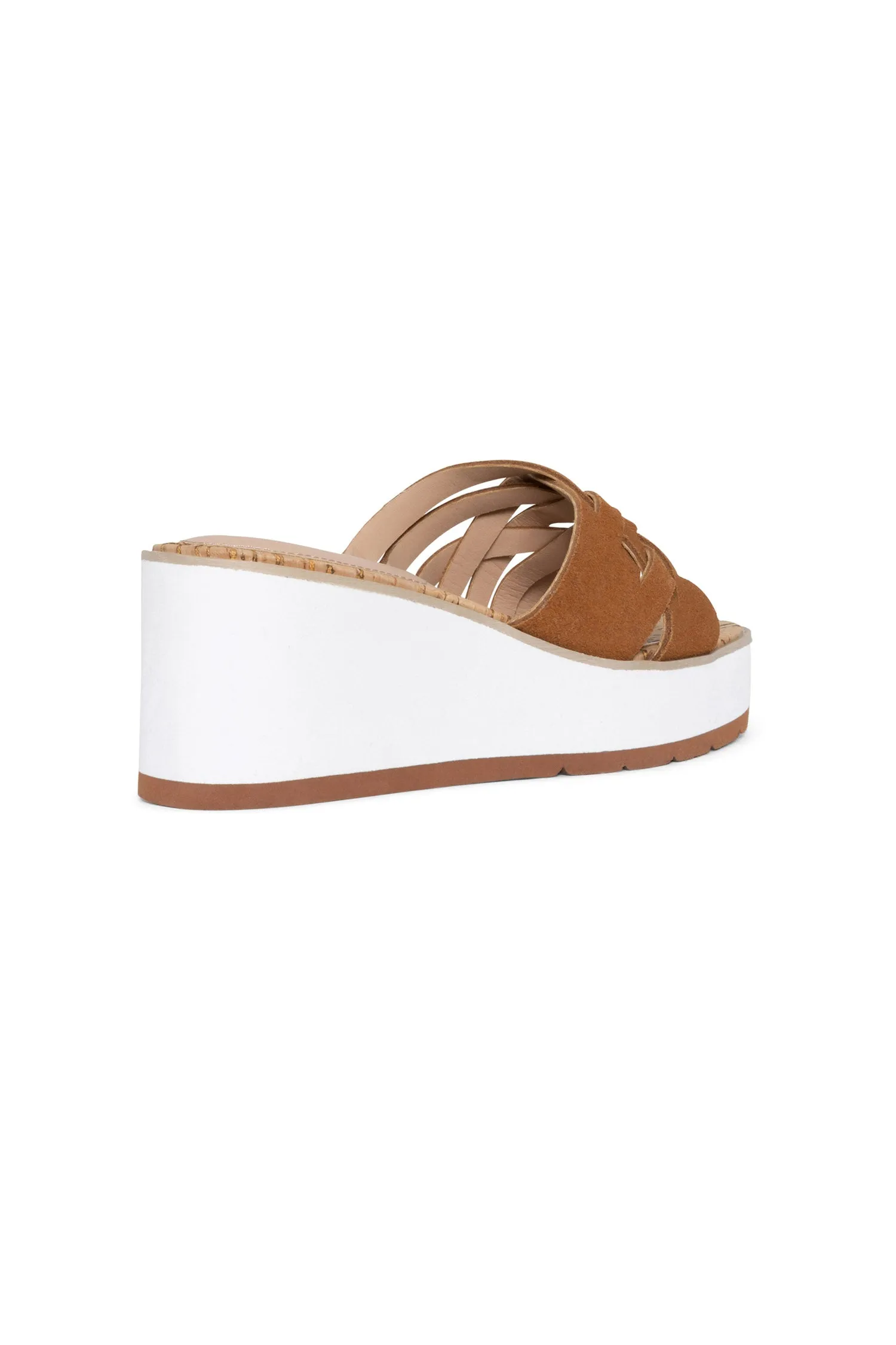 Reesie Wedge Sandals - Cognac