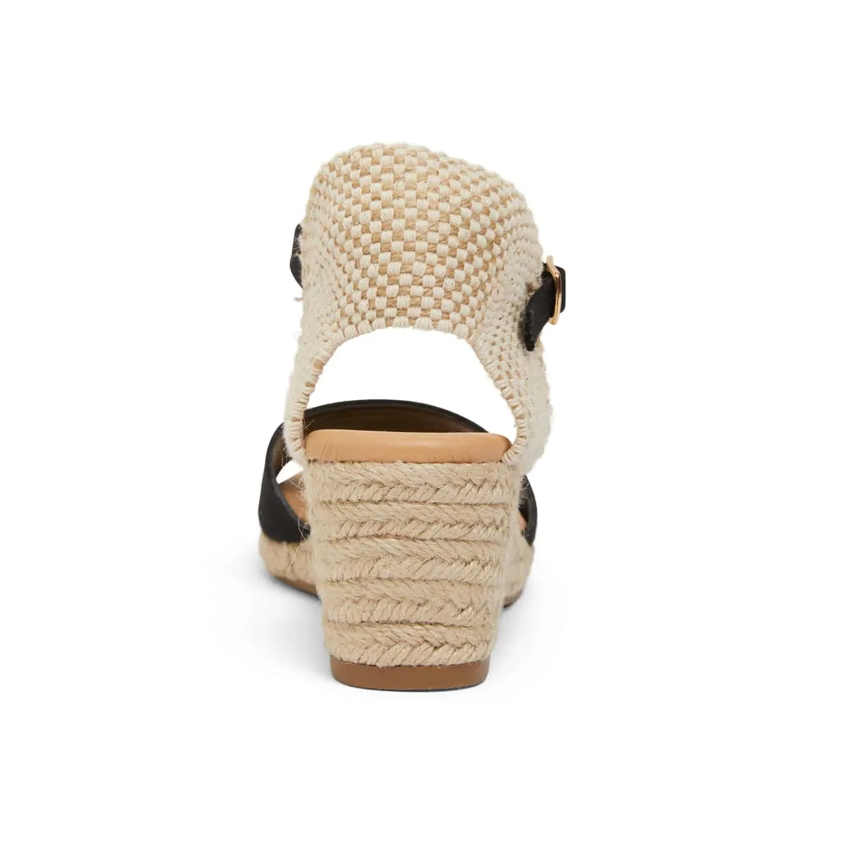 Scout Espadrille in Black Fabric