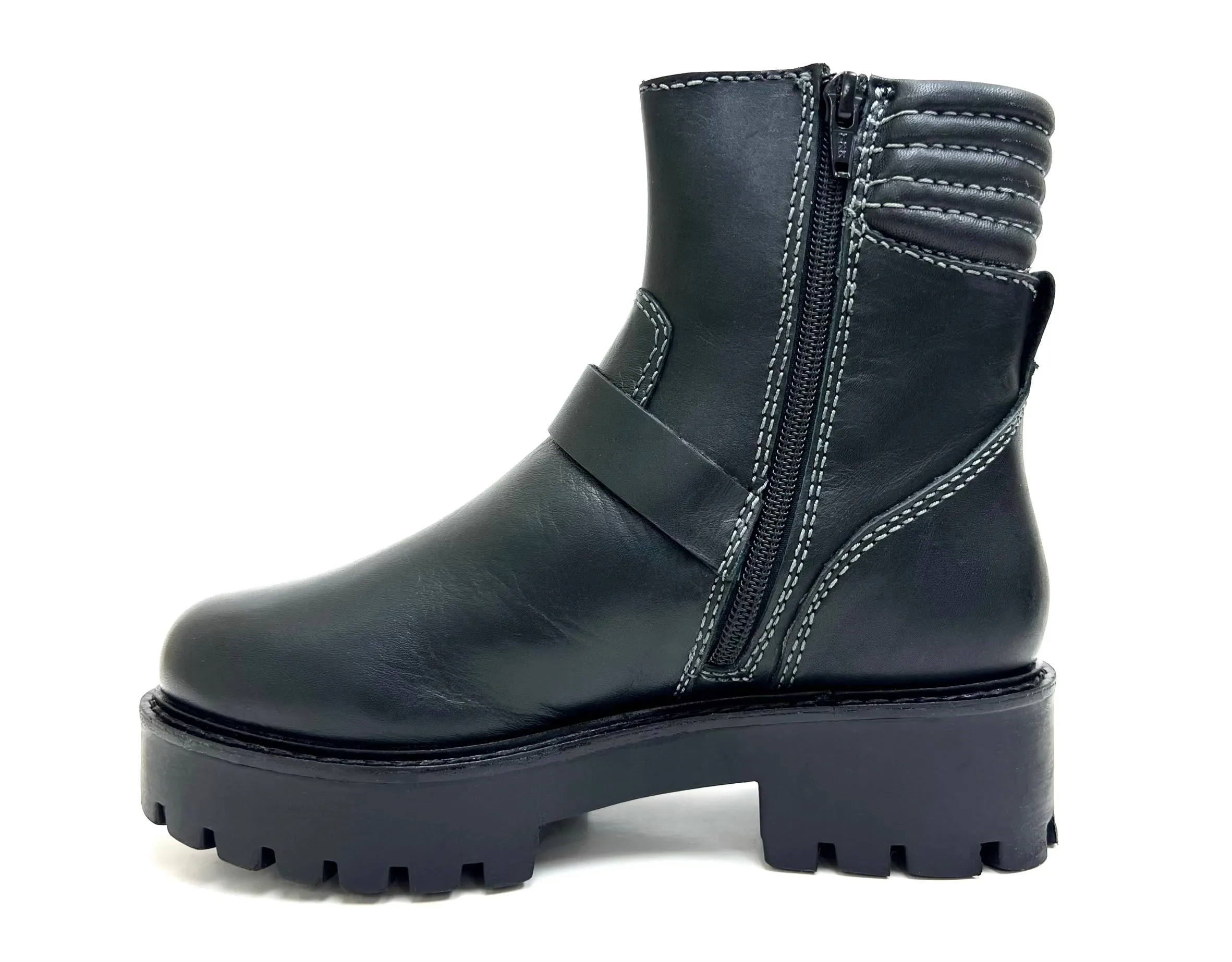 Skylar Black Biker Boot