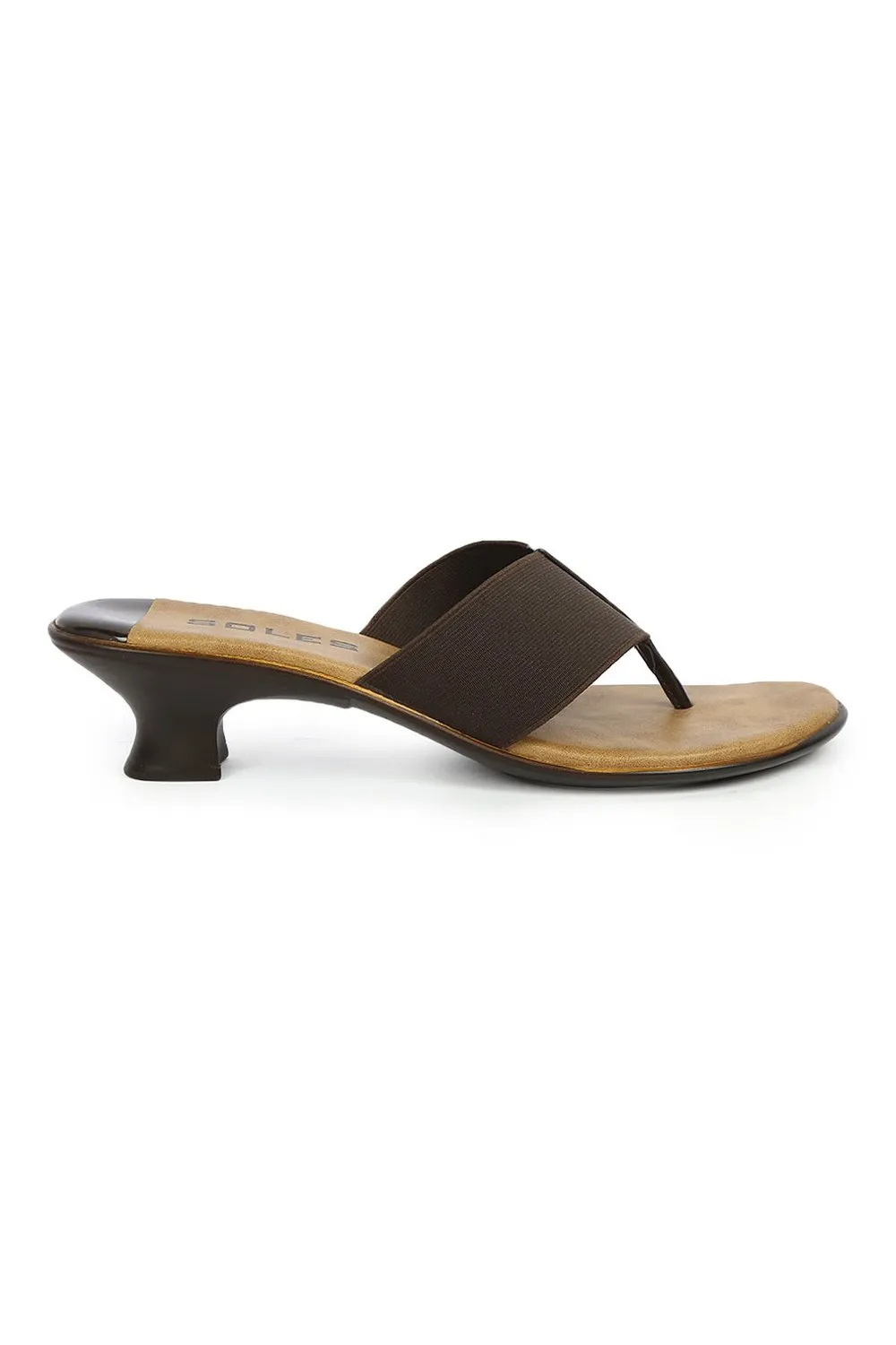 SOLES Brown Heels - Earthy & Comfortable Footwear