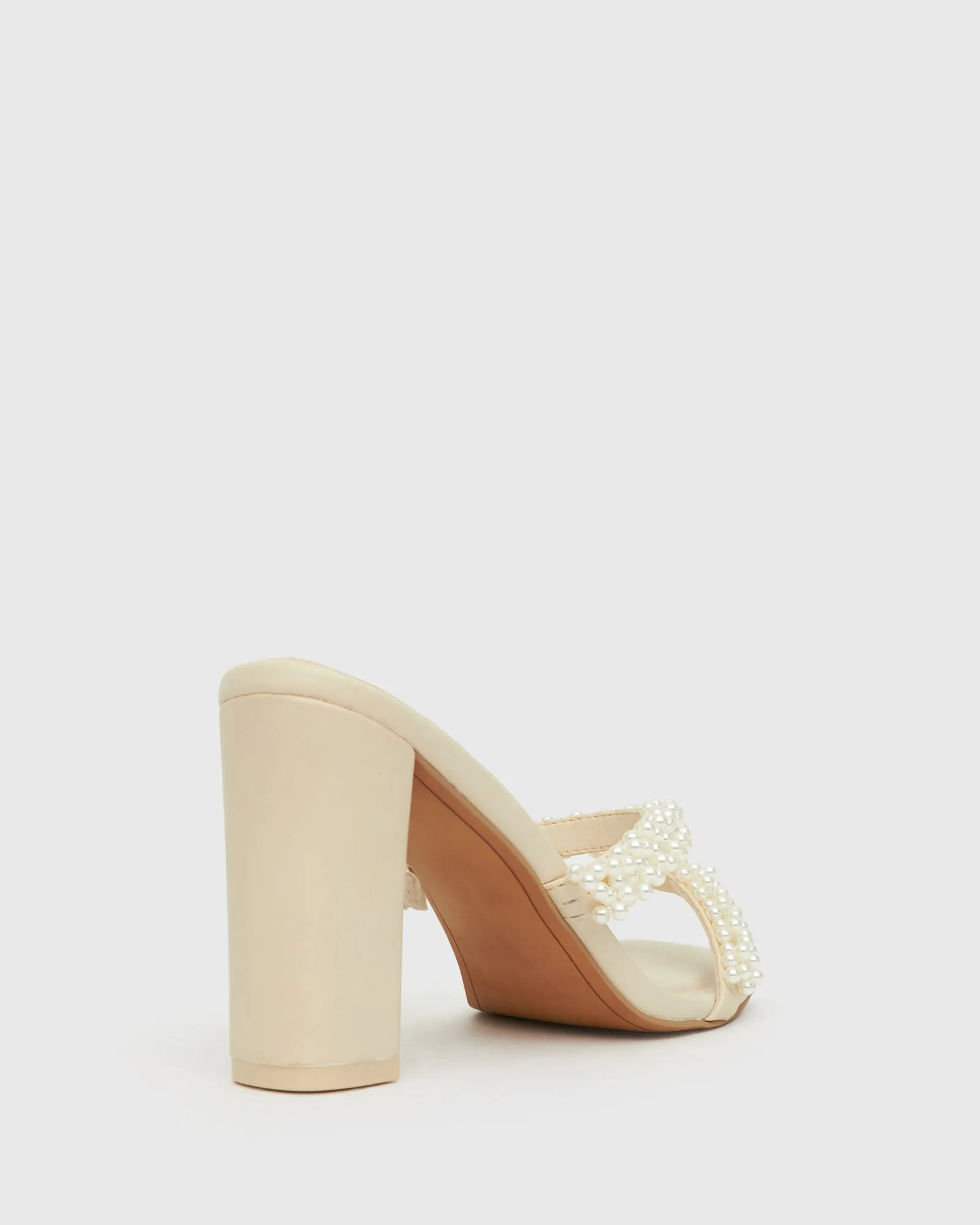 STARLING Pearl Trim Heeled Mules