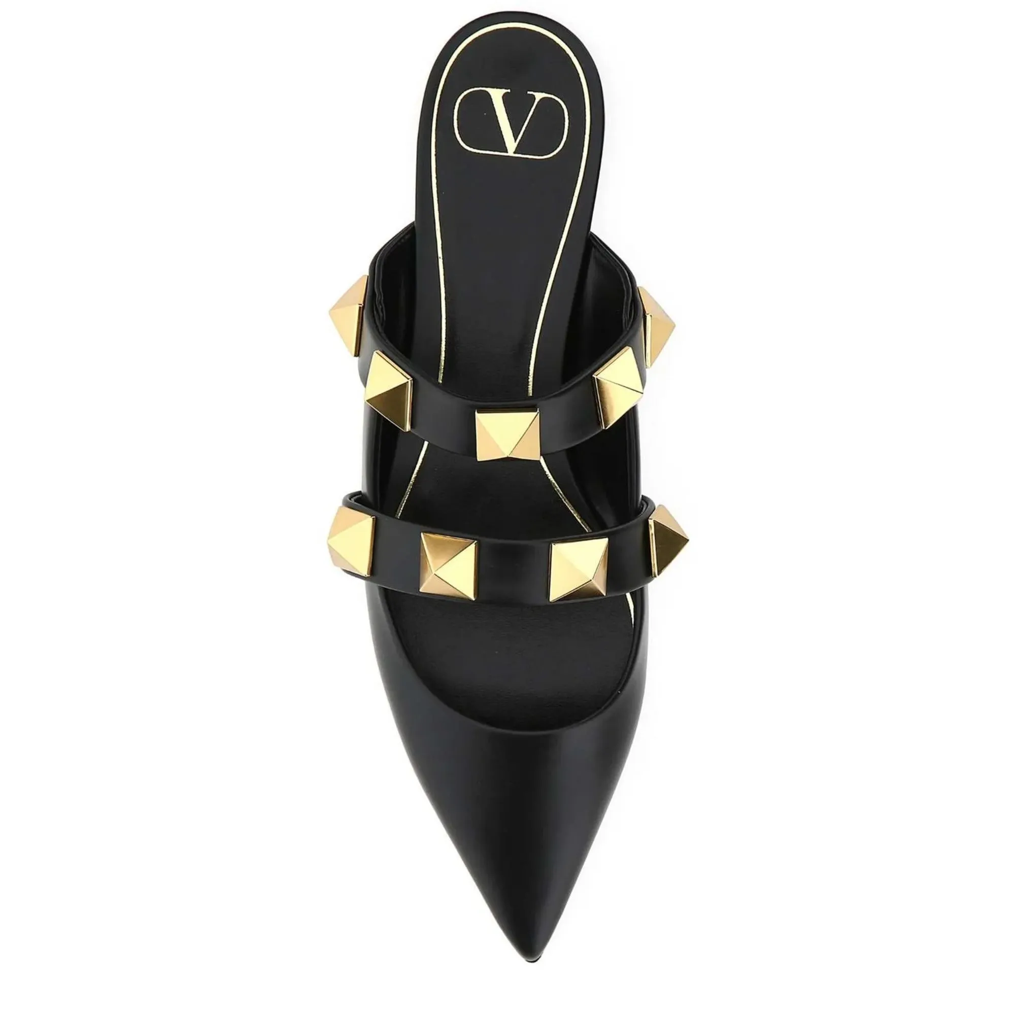 Valentino Garavani Roman Stud Pointed Toe Mules