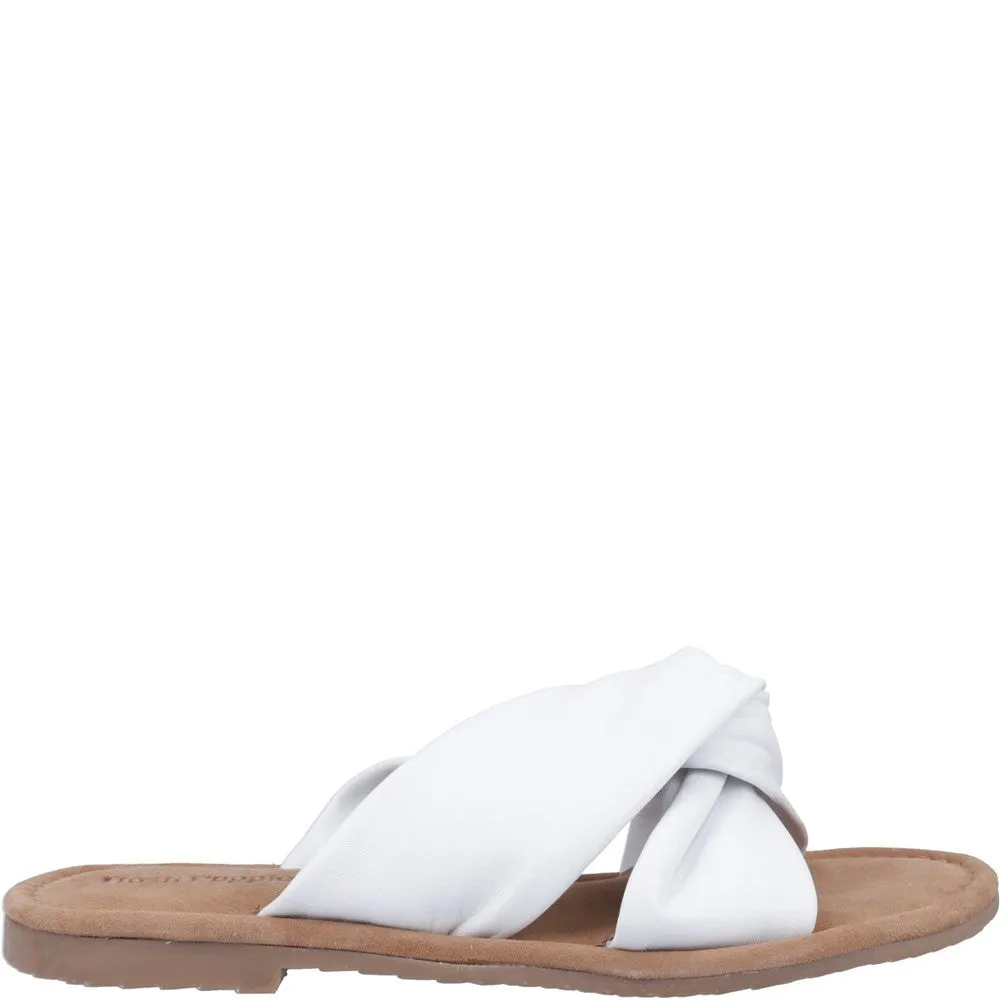 White Amy Mule Sandals