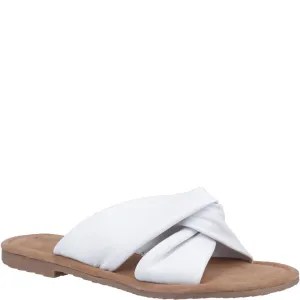 White Amy Mule Sandals