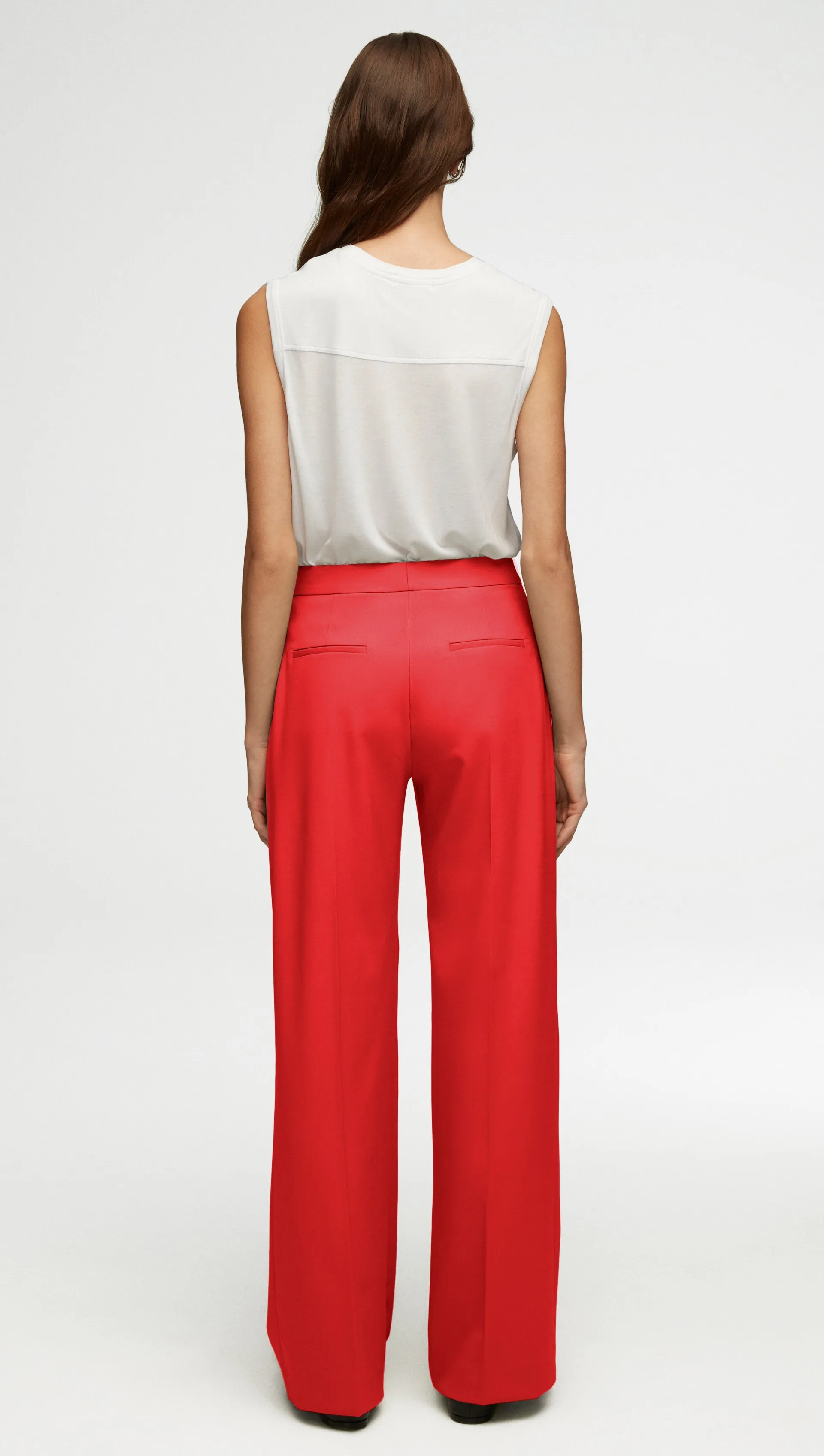 Wide Leg Trouser in Seasonless Wool | Poppy